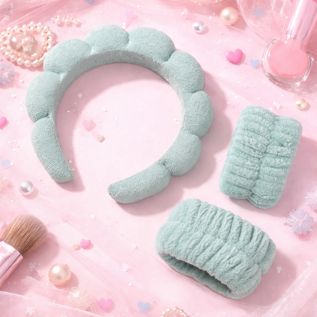 Everyday Spa Headband and Wristband Set