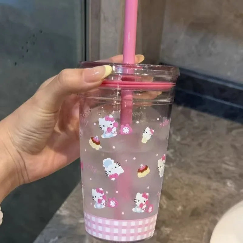 Hello Kitty Large Straw Cup